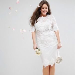 Midi Lace Wedding Dress